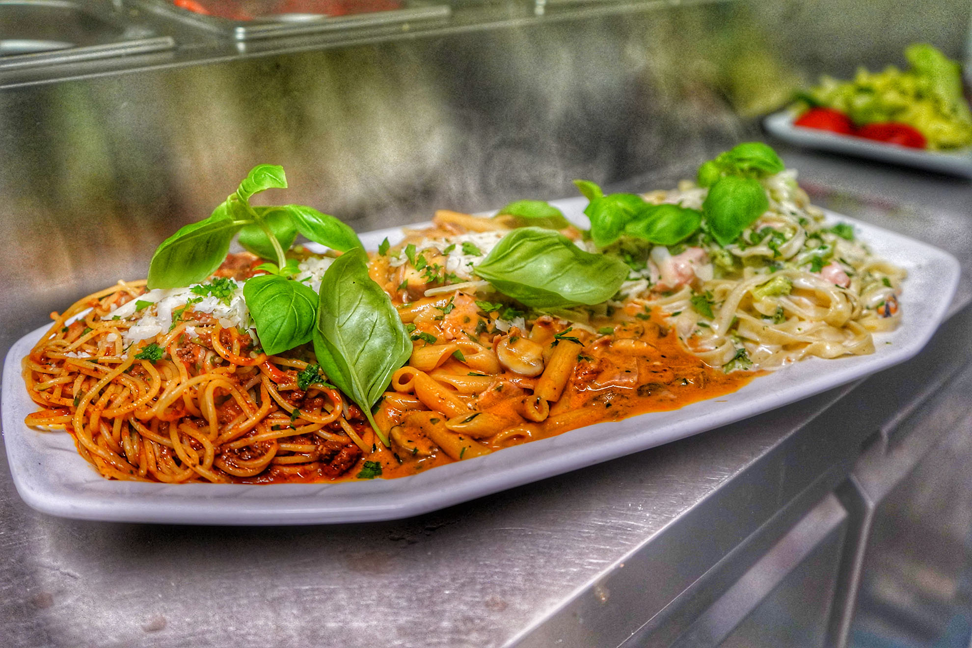 Tris di Pasta im Restaurant Fedula – Drei verschiedene Pasta-Spezialitäten zum Genießen