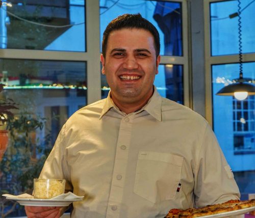 Küchenchef Luca Morina im Restaurant Fedula in Segeberg.